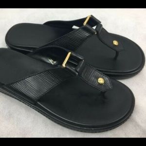 Louis Vuitton epi sandal black 38